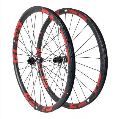 China Mountain Bikes PRO Carbon 29er ELITEWHEELS MTB Wheelset 30mm Width Rims With M11 Hub For Cross Country Bike for sale