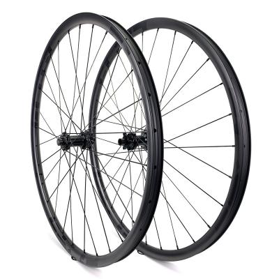 China ELITEWHEELS Mountain Bikes KING 29er Carbon Fiber Wheelset 23mm Depth 27mm Width XC Rims For MTB Bicycle for sale