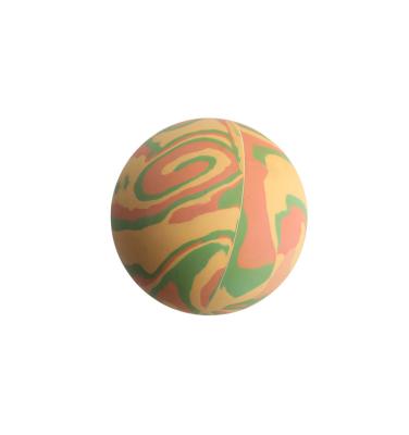 China Sports Toy Eco-Friendly Rubber Ball Rainbow Handball For Kid for sale