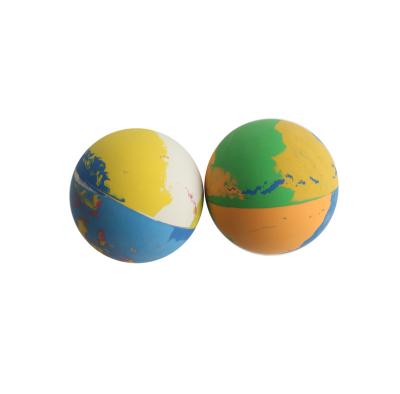 China Sports Toy Ball Factory Customized Logo 60MM Mixed Color Natural Rubber Handball for sale