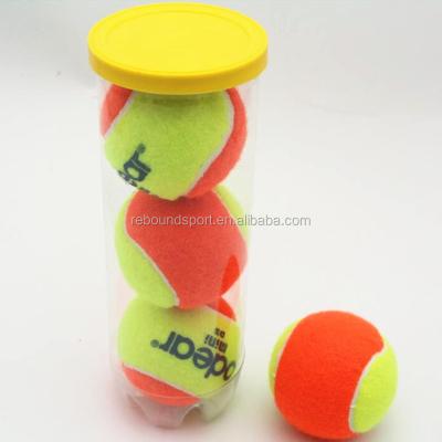 China AW91 Acrylic Felt and Natural Rubber ITF Approved Mini Stage 2 Dot Soft Beach Tennis Ball Orange for sale