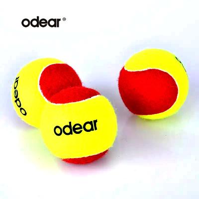 China Custom Logo Kids Stage 3 Red Tennis Ball 75mm Approval Wholesale ITF Good Quality Kids Tennis Training for sale