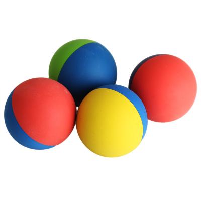 China Hot Sale 40/45/50/55/60/75/95/160mm Natural Non-Toxic Rubber Two Tone Small Rubber Kids Sports Inexpensive Toys for sale