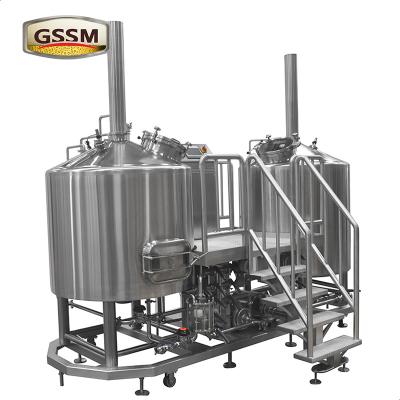 China Micro 2 Vessel Brewing System / Equipment Mash Lauter Tun + Kettle Whirlpool Tun for sale