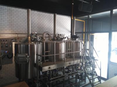 China Sistema automatizado 3 buques para las pequeñas cervecerías, capacidad de la elaboración de la cerveza hasta 60 barriles en venta