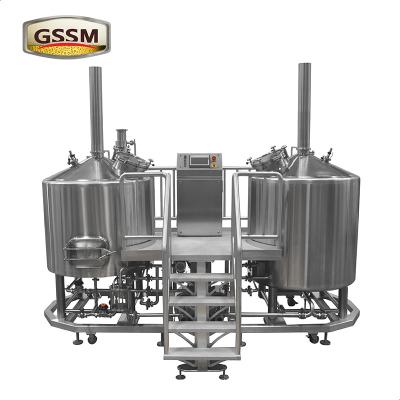 China cervecería calentada al vapor del Pub de 3m m, equipo micro de la elaboración de la cerveza del acero inoxidable de 15 barriles en venta