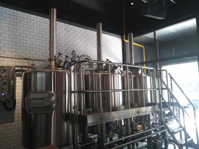 China O vapor de 10 tambores/15 tambores aqueceu a cervejaria do bar, equipamento da cervejaria da cerveja com três tanques à venda