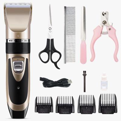 China Viable Hot Selling Electronic Pet Hair Trimmer Amazon Dog Hair Clippers Low Noise Cordless Hot Shaver Cordless Clippers for sale