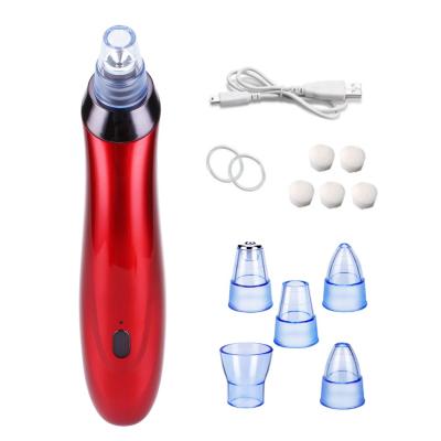 China Acne Treatment Factory Cheap Five Suction Pore Vacuum Electric Blackhead Remover Facial Massage Remover for sale