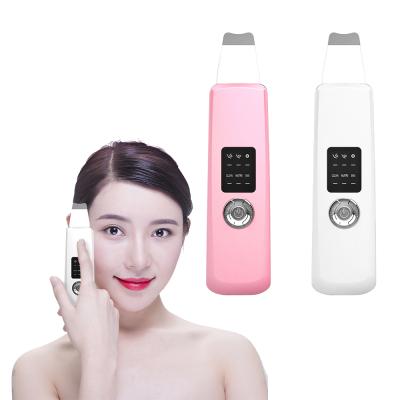 China High Quality Ultrasonic Pore Remover LED Display Face Cleaner Skin Care Machines Ultrasonic Scrubber for sale