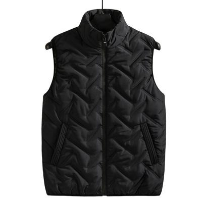 China High Quality Mens Vest Breathable Fashionable Sleeveless Vest Padded Body Warmer Plus Size Mens Black Waistcoat for sale