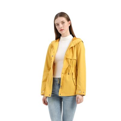 China Wholesale Custom Dem Womens Windproof Jacket With Zipper And Fixed Hood Womens Jackets for sale