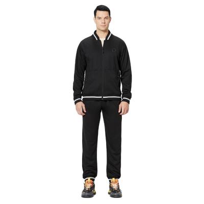 China Viable Wholesale Custom Mens 100% Polyester Zipper Sweatshirts And Essential Premium Sweatpants Sets for sale