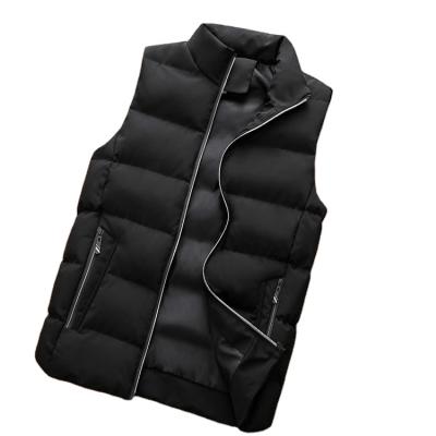 China Customs Breathable Vest Large Size Man Thickened Waterproof Warm Men's Sleeveless Nylon Fabric In Autumn And Winter Men's Vests for sale