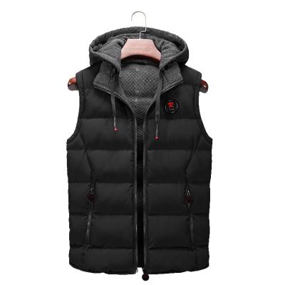 China Customs waterproof manufacturer direct sales thickened jacket man high quality warm men's sleeveless cotton reversible vest for sale