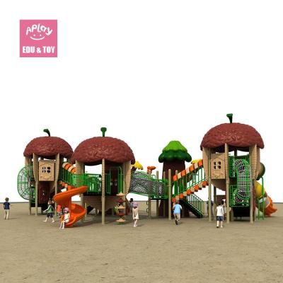 China Plastic Playground Plastic Nut Pine Cone Playground Equipment Slide Play Structure Equipment for sale