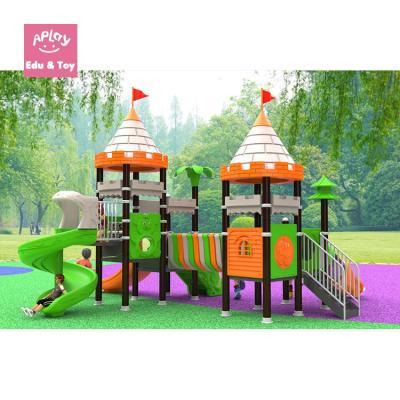 China DIY Plastic Playground House Kids Playground Swing Slide Rope Seesaw Outdoor Playground for sale