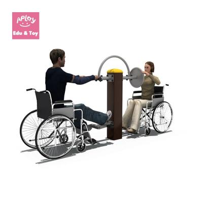 China Galvanized Steel Pipes Park Outdoor Ground Wheelchair Disabled Cheap Outdoor Fitness Equipment for sale