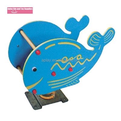 China LLDPE Blue Whale Jumper Spring Jumper Playground Equipment for sale