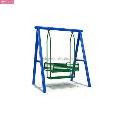 China Outdoor Play Metal Double Seats Play Set Swing Sets For Older Children for sale