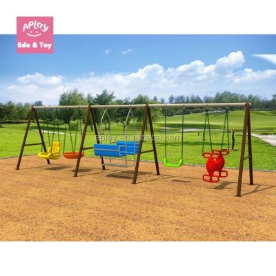 China Outdoor Play Outside Park Metal Play Structure Equipment Kids Outdoor Playground Kids Garden Swing for sale