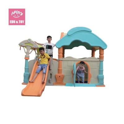 China HDPE Playground Infants School Indoor Children Plastic Slide Play House For Sale for sale