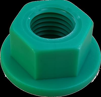 China Heavy industry hex nut high quality plastic nylon screw lock nut anti-corrosion acid and alkali resistant hex nut for sale