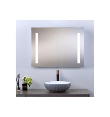 China Beautiful Design Bright Smart Bathroom Led Mirror Cabinet Light With Framed for sale