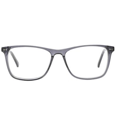 China Newest Retro Fashionable Transparent Acetate High Frames Eyeglasses Optical Lenses for sale