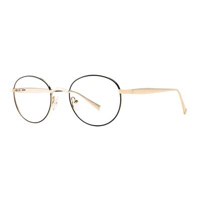 China Retro Vintage Eyewear Round Metal Optical Frames Glass Frames New Fashion Monocle for sale