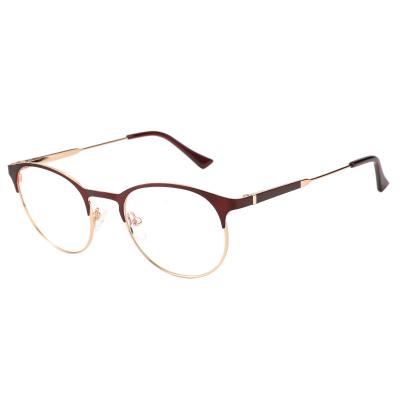 China Round Shape Metal Eyeglasses Frames Women Monocle Good Sight Eyewear Spectacle Frames for sale