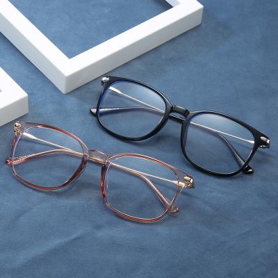 China Fashionable Low Price Blue Blocking Computer Glasses Modern Square Frame Blue-light Blocking Pattern Glass Spectacle Optical Glasses for sale