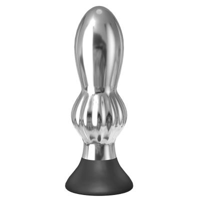 China Rechargeable Metal Butt Plug Anal Pumping For Men Women With Heavy Vibration Massager 10 Frequency Size Design for sale