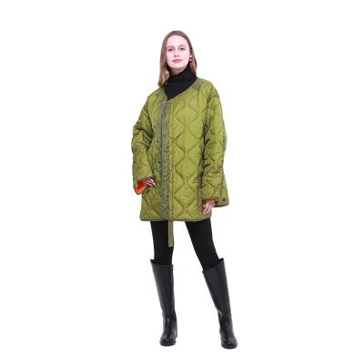 China Washable Clothing Manufacturers Women's Casual Clothing Army Green Designer Coat Ladies Coats And Jackets for sale