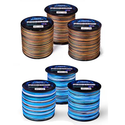 China WeiHe 300m 500m 1000m 8 Braided PE Fishing Line High Tensile 2 Camouflage Colors for sale