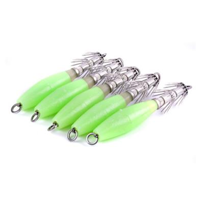 China Hi-carbon WeiHe 10cm Octopus 14g Jig Steel Luminous Glow In The Dark Hard Jigs Lure Fishing Hook for sale