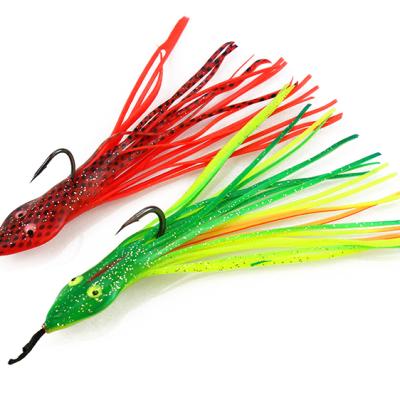 China WeiHe 15cm Skirt 7gSquid Octopus Fishing Lure Soft Bait Swimbait Freshwater Saltwater Fly Lure Fishing Lake WH-SL099 sea for sale