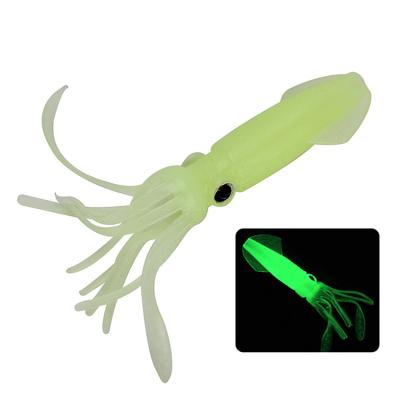 China WeiHe Fishing Lure 10.5cm/8g Rainbow Jig Soft Luminous Fishing Lures Octopus Squid For Sea Fishing Wobbler Groundbait WH-SL038 for sale