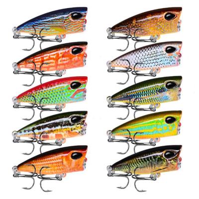 China WeiHe Plastic Wobblers 3.5g 4.2cm Mini Popper Fishing Lures Bait Crankbait Tackle Isca Poper Artificial Hard Bait for sale