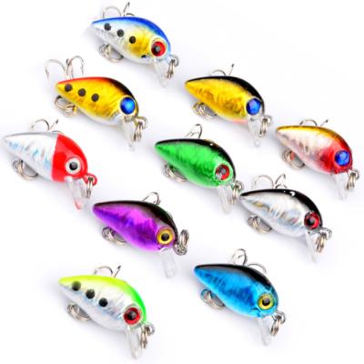 China Hard Lure WeiHe Mini Crankbait Fishing Lures 2.6cm 1.6g Sinking Artificial Bait Minnow Swimbait Wobblers Carp Fishing Hard Lure for sale