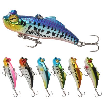 China WeiHe Metal 6.5cm 12g VIB Fishing Lure Bait Mirror Reflective Minnow Bait Hard Peche Wholesale for sale