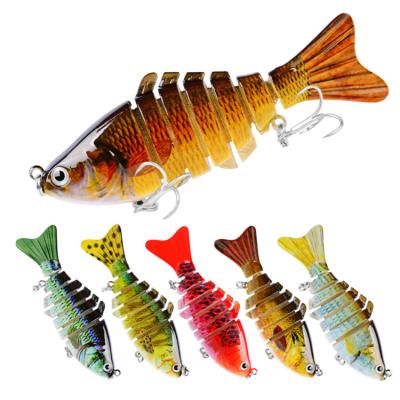 China Weihe 10cm 15.5g Swimbait Joint Multi Crankbait Fishing Lure Wobbler Fish Crankbaits Lift Like Fish 2 Hooks Triple Boom Seat WHSB-HS034 for sale