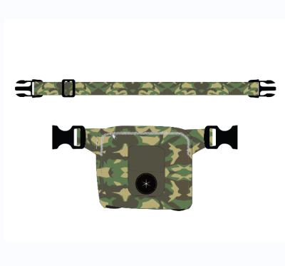 China Amazon Success Camouflage Design Dog Treat Pouch Padded Washable Dog Training Snack Bag Pouch Customized Pattern for sale