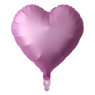 China 18 Inch Metal Heart Shape Aluminum Foil Balloon Birthday Party Wedding Decoration Heart Multicolor Optional Self-Sealing Heart Balloon for sale