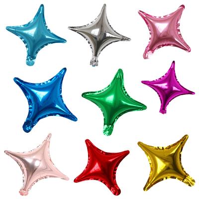 China 10 Inch Star Balloon Four-pointed Foil Balloon Multicolor Optional Wholesale Optional Advertising Toy Star Birthday Party Wedding Decoration for sale