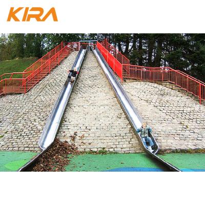 China Best Selling Unique Design 3+ Stainless Steel Slides Tall Metal Playground Slide For Wholesale for sale