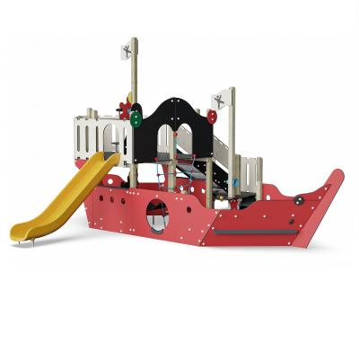 China Exquisite Sophisticated Art 3+ Technologies Pirate Ship Inflatable Playground for sale