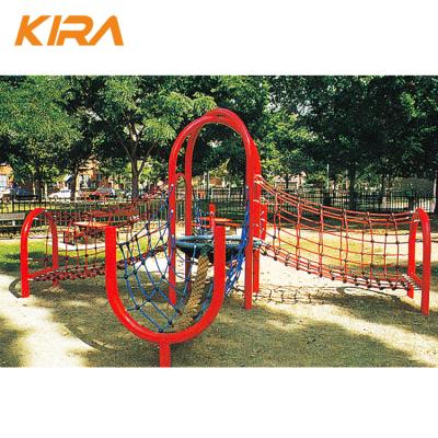 China 3+ Kids Outdoor Adventure Playground Integration Training Rope Climbing Net for sale