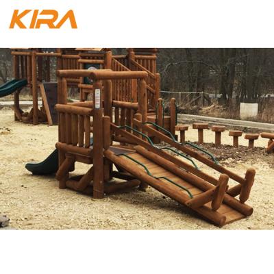 China Best Selling High Quality Outdoors Playground Equipment 3+ Wooden Playground for sale