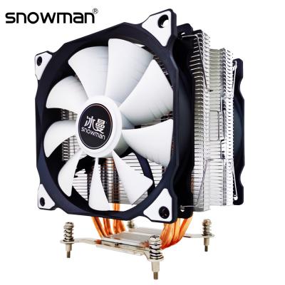 China Quiet Computer Case SNOWMAN 4 Heat Pipes CPU Cooler PWM 4 Pin 120mm Fan PC Radiator Intel LGA 1700 1200 1150 1366 CPU Fans MT4-2Fa AMD for sale